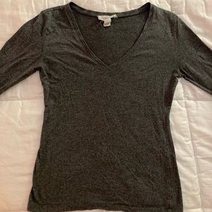 Long sleeve tight fitting grey t-shirt 3 for $18